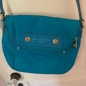Turquoise Marc Jacobs side body bag